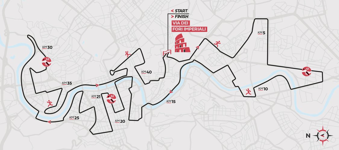 Mappa Run4Rome