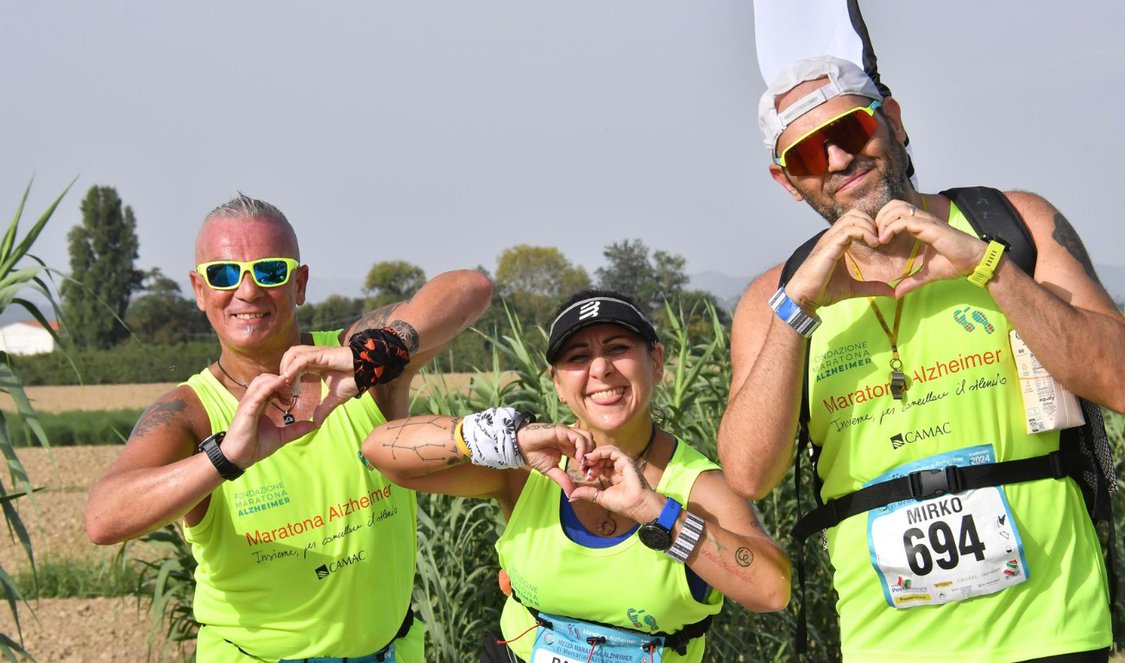 Canotta tecnica fluo Maratona Alzheimer